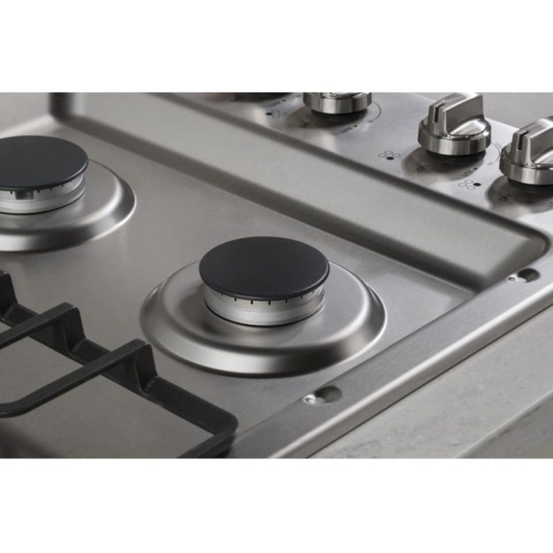 Gas |  GE 30” Built-In Gas Cooktop in Stainless Steel – JGP3030SLSS Stainless Steel Cooktops Gas