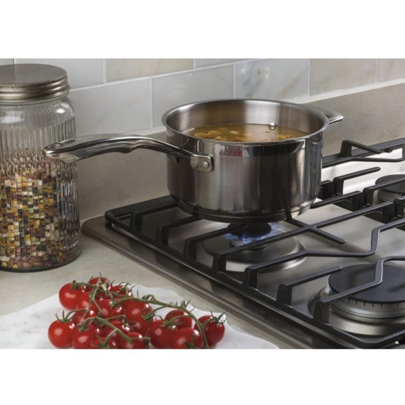 Gas |  GE 30” Built-In Gas Cooktop in Stainless Steel – JGP3030SLSS Stainless Steel Cooktops Gas