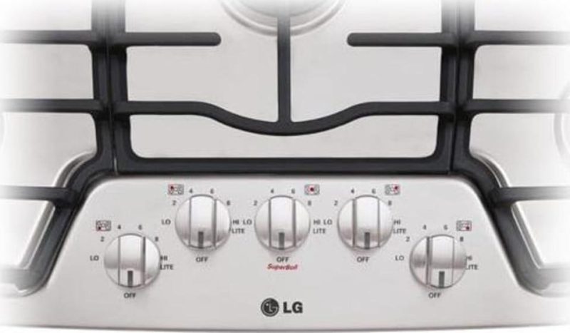 Gas |  LG 36”  Stainless Steel Gas Cooktop with SuperBoil™ – LCG3611ST Stainless Steel Cooktops Gas