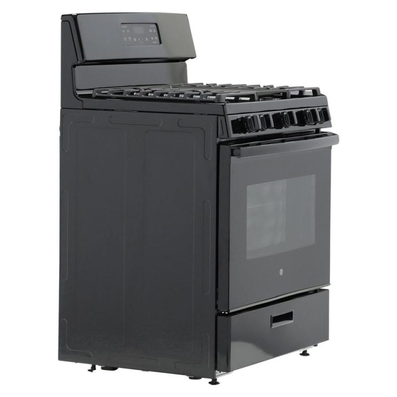 Gas Ranges |  GE® 5.0 cu. ft. Free-Standing Gas Range (JGBS66DEKBB) Black Gas Ranges Black