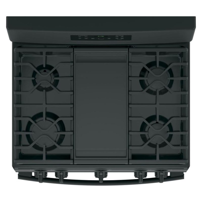 Gas Ranges |  GE® 5.0 cu. ft. Free-Standing Gas Range (JGBS66DEKBB) Black Gas Ranges Black