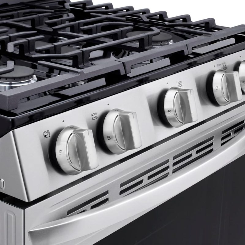 Gas Ranges |  LG 5.8 cu. ft. Gas Single Oven with Air Fry – LRGL5823S Stainless Steel Gas Ranges Gas Ranges