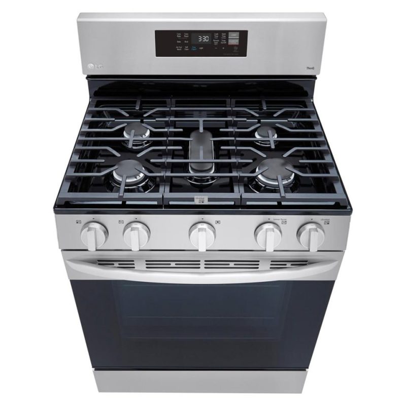 Gas Ranges |  LG 5.8 cu. ft. Gas Single Oven with Air Fry – LRGL5823S Stainless Steel Gas Ranges Gas Ranges