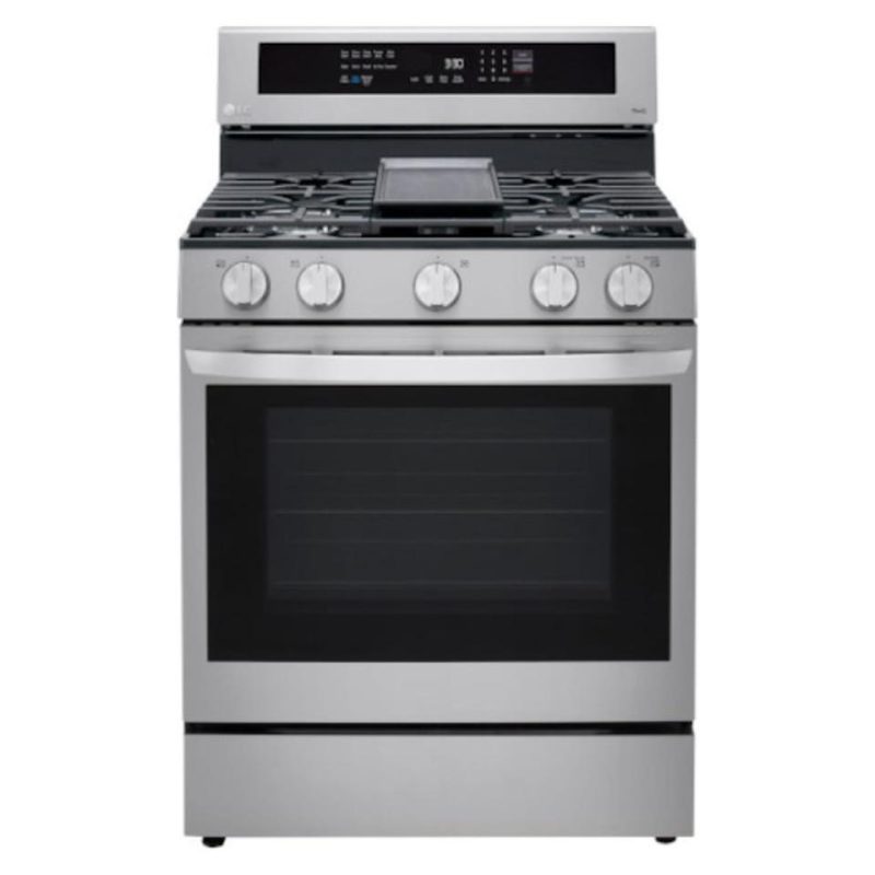 Gas Ranges |  LG 5.8 cu. ft. Smart Wi-Fi Enabled True Convection InstaView™ Gas Range with Air Fry – LRGL5825F Stainless Steel Gas Ranges Gas Ranges