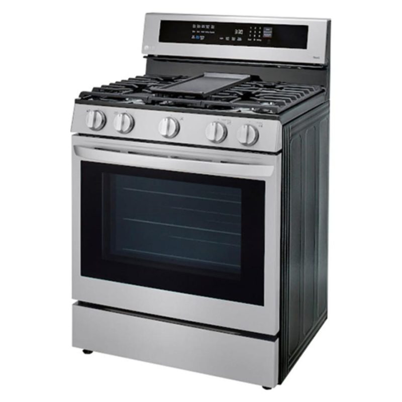 Gas Ranges |  LG 5.8 cu. ft. Smart Wi-Fi Enabled True Convection InstaView™ Gas Range with Air Fry – LRGL5825F Stainless Steel Gas Ranges Gas Ranges