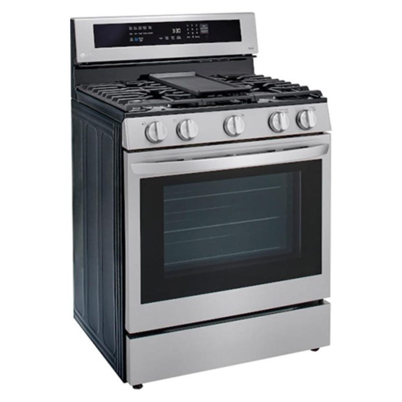 Gas Ranges |  LG 5.8 cu. ft. Smart Wi-Fi Enabled True Convection InstaView™ Gas Range with Air Fry – LRGL5825F Stainless Steel Gas Ranges Gas Ranges