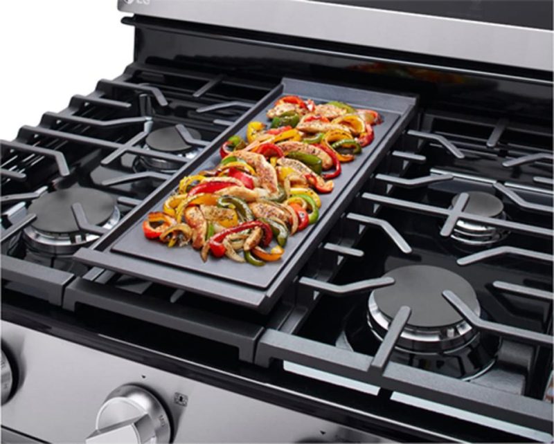 Gas Ranges |  LG 5.8 cu. ft. Smart Wi-Fi Enabled True Convection InstaView™ Gas Range with Air Fry – LRGL5825F Stainless Steel Gas Ranges Gas Ranges