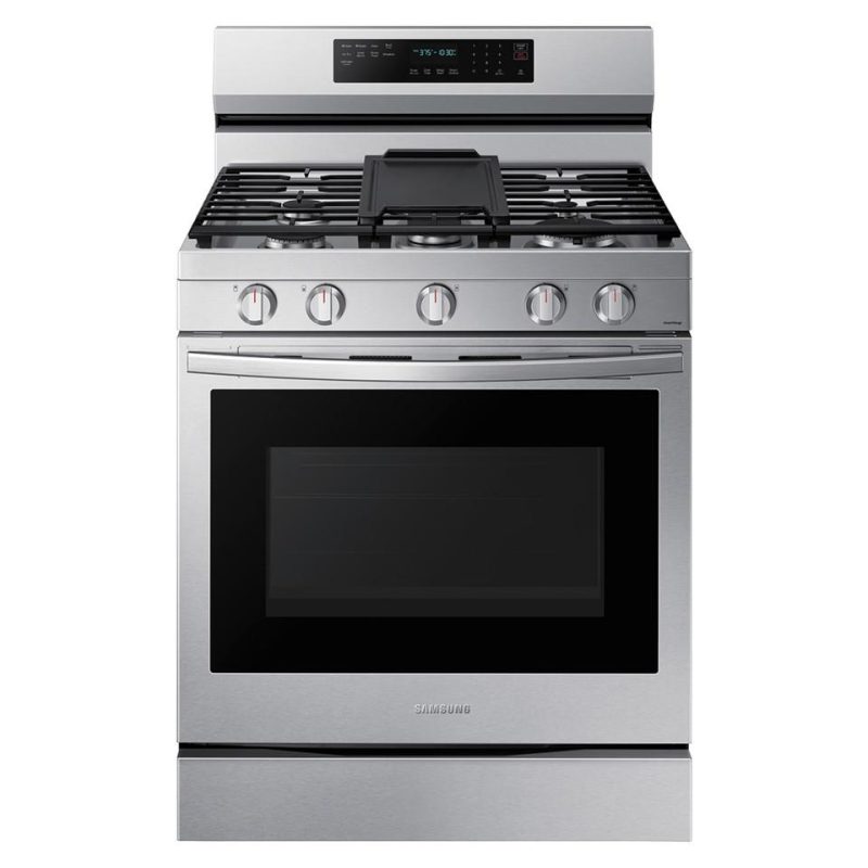 Gas Ranges |  Samsung 6.0 cu. ft. Smart Gas Range w/ Air Fry, Convection+ & Stainless Cooktop – NX60A6711SS Stainless Steel Gas Ranges Gas Ranges