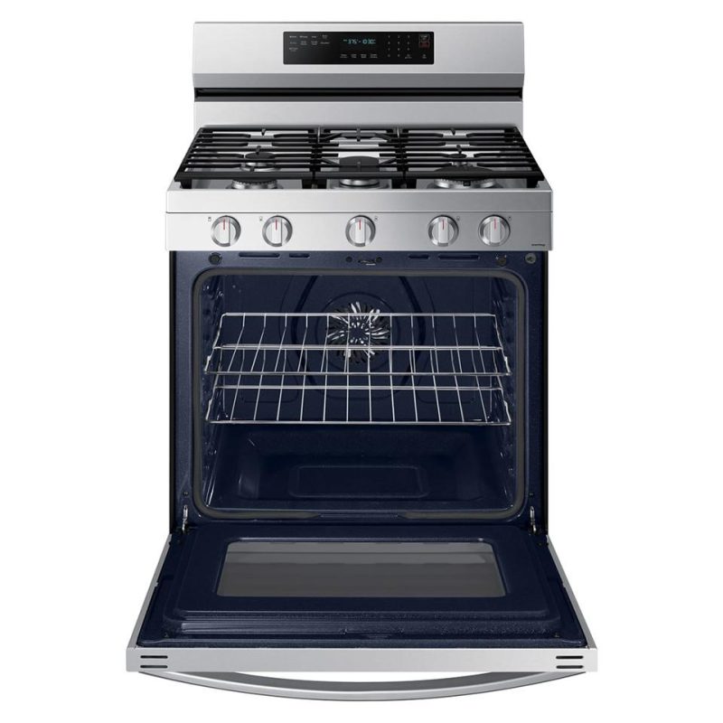 Gas Ranges |  Samsung 6.0 cu. ft. Smart Gas Range w/ Air Fry, Convection+ & Stainless Cooktop – NX60A6711SS Stainless Steel Gas Ranges Gas Ranges