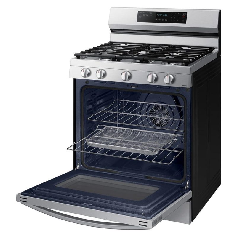 Gas Ranges |  Samsung 6.0 cu. ft. Smart Gas Range w/ Air Fry, Convection+ & Stainless Cooktop – NX60A6711SS Stainless Steel Gas Ranges Gas Ranges