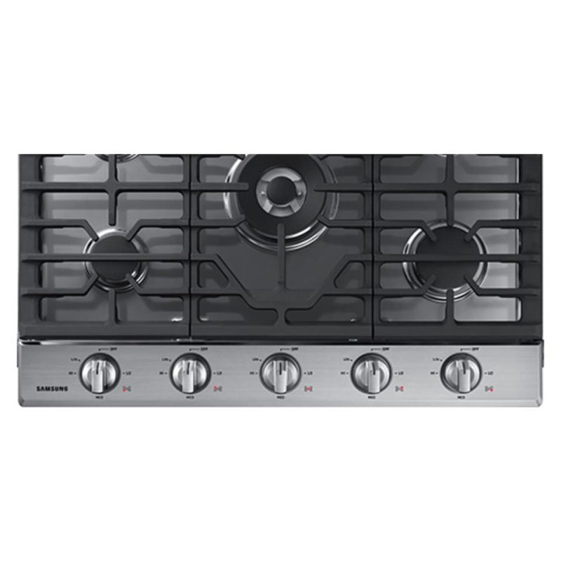 Gas |  Samsung 30” Gas Cooktop in Stainless Steel – NA30N6555TS Stainless Steel Cooktops Gas