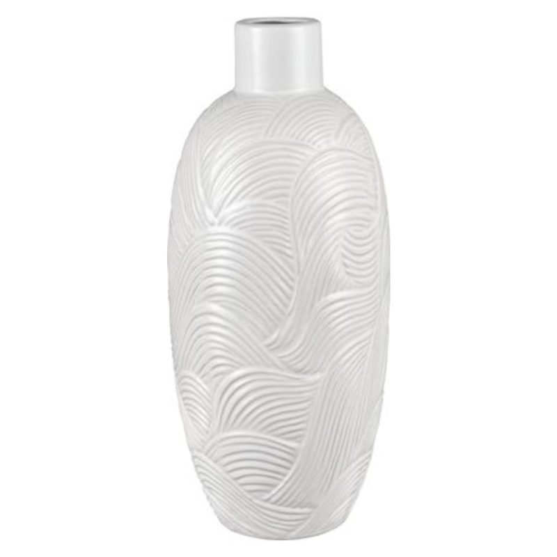 Home Accessories |  FLYNN LARGE VASE White Home Accessories Home Accessories