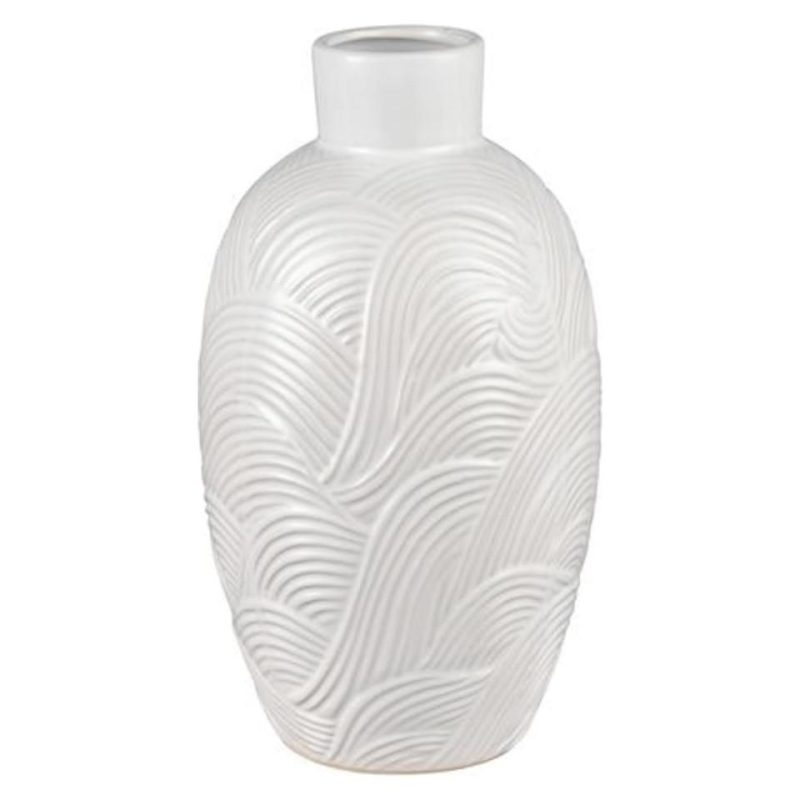 Home Accessories |  FLYNN SMALL VASE White Home Décor Home Accessories