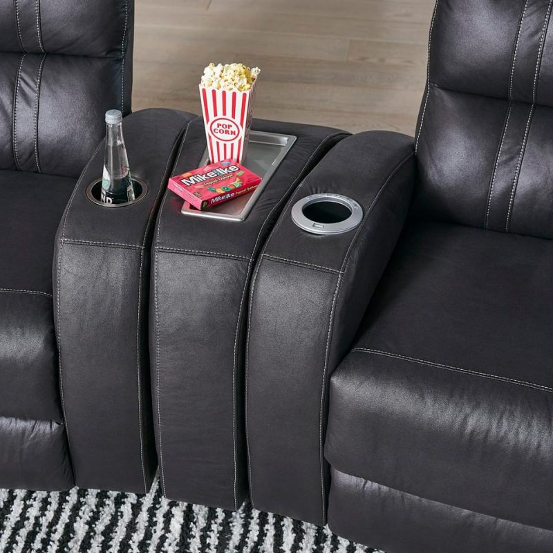 Home Theater Furniture |  Octane Media Seating Black Black