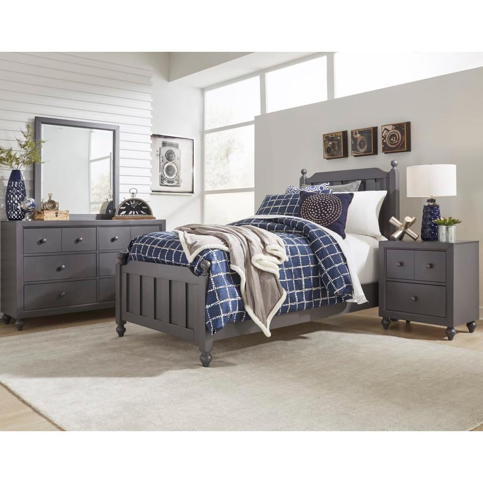 Kids Bedroom Sets |  Sienna Gray 3pc Full Bedroom Set Gray Kids Bedroom Gray