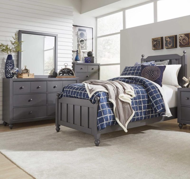 Kids Twin Bed |  Sienna Gray Twin Bed Gray Gray