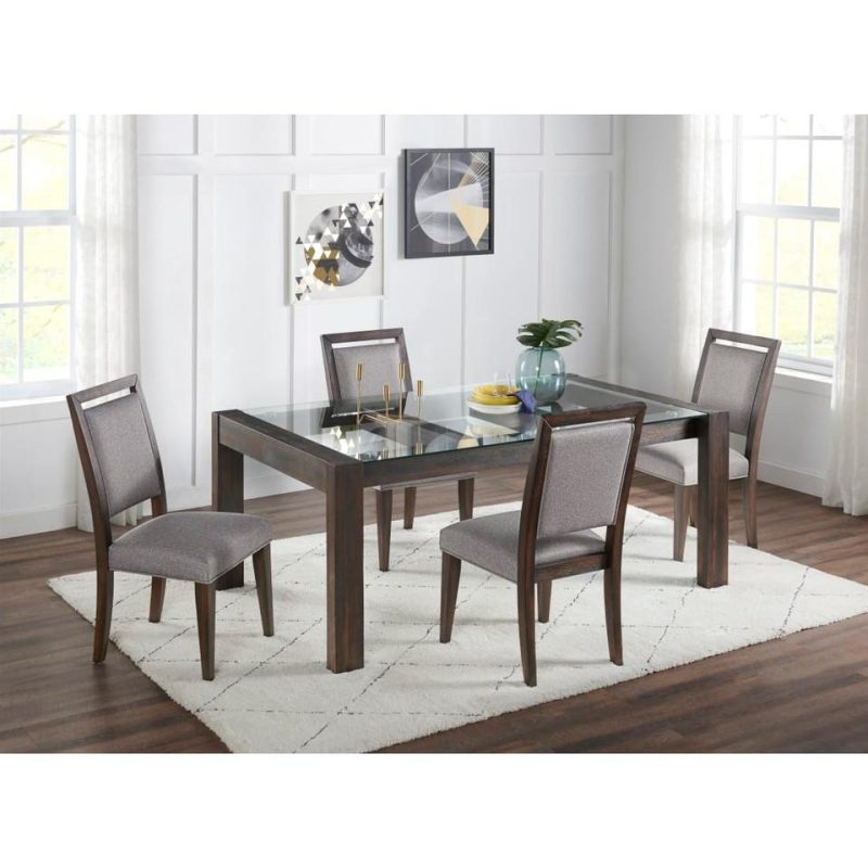 Kitchen and Dining Sets |  Porter 5-pc Dining Set Brown Dining Room Furniture Brown