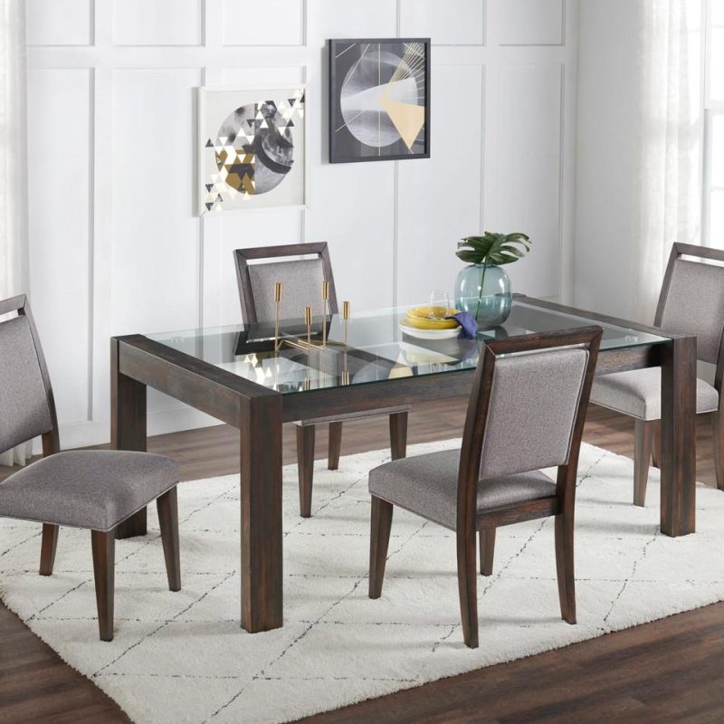 Kitchen and Dining Sets |  Porter 5-pc Dining Set Brown Dining Room Furniture Brown