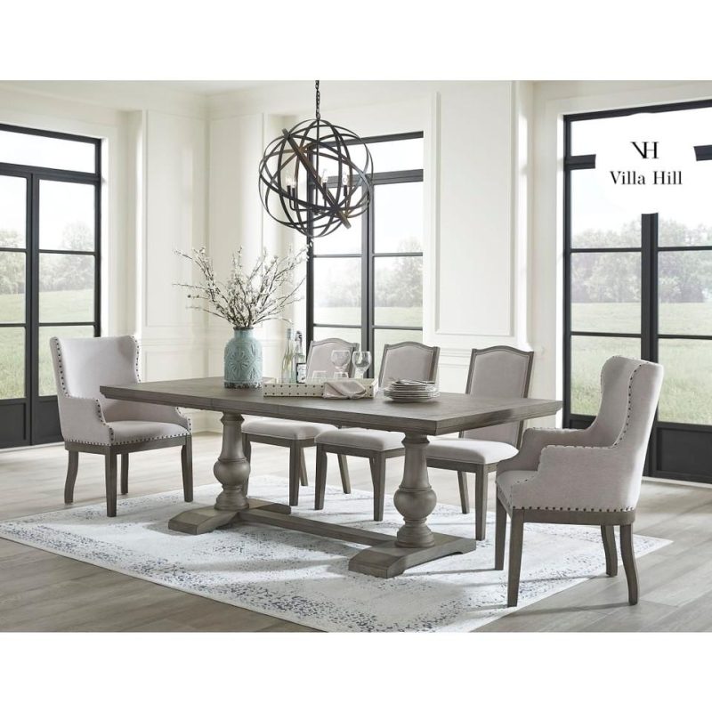 Kitchen and Dining Sets |  Wakefield Dining Table & 4 Chairs (5-Pc Set) Gray Dining Room Furniture Gray