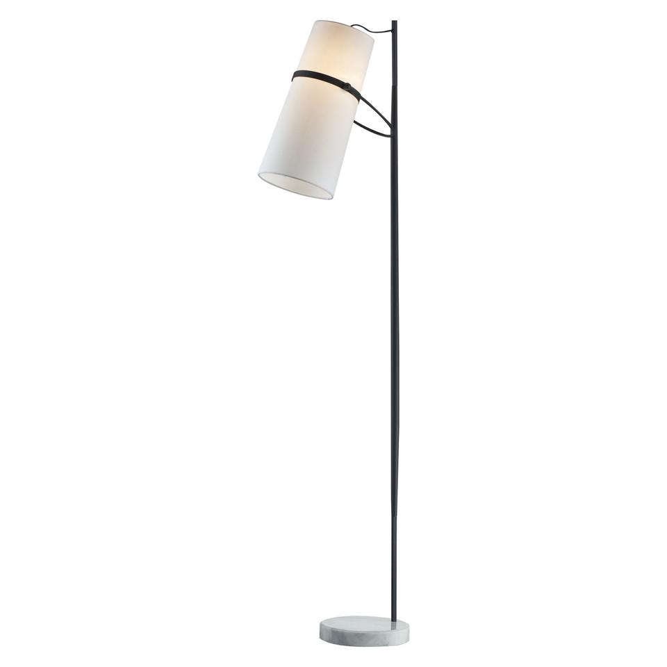 Lamps |  BANDED SHADE FLOOR LAMP Black Home Décor Black