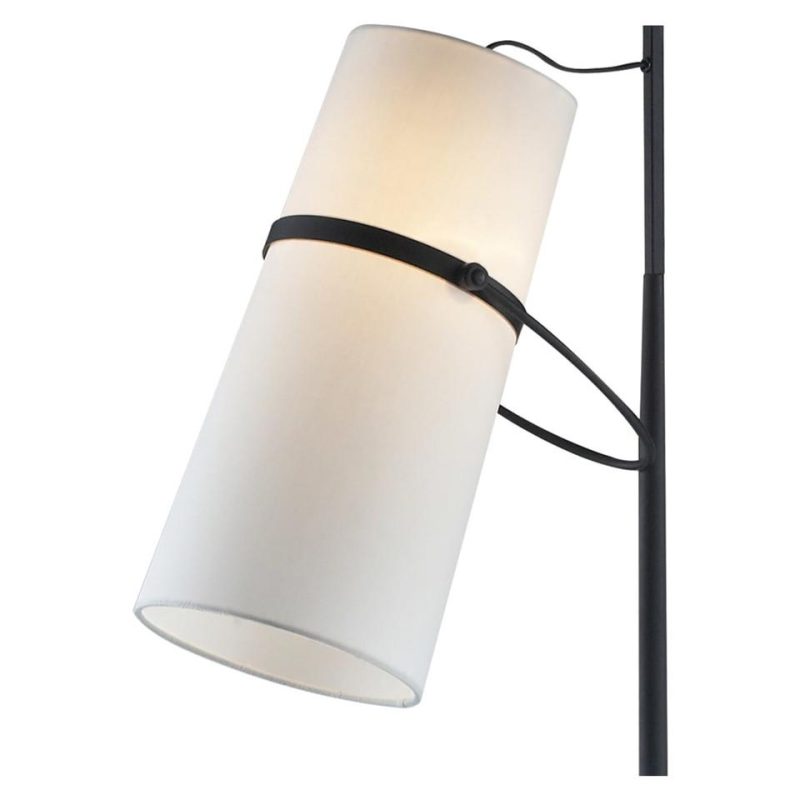 Lamps |  BANDED SHADE FLOOR LAMP Black Home Décor Black