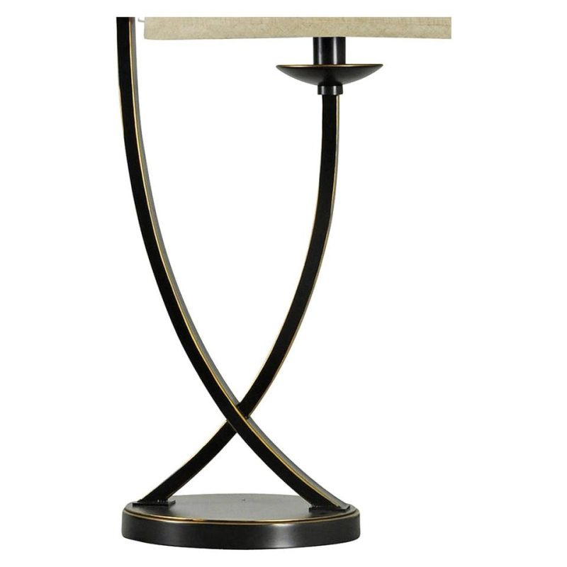 Lamps |  Bronze Crossed Arm Table Lamp Brown Home Décor Brown