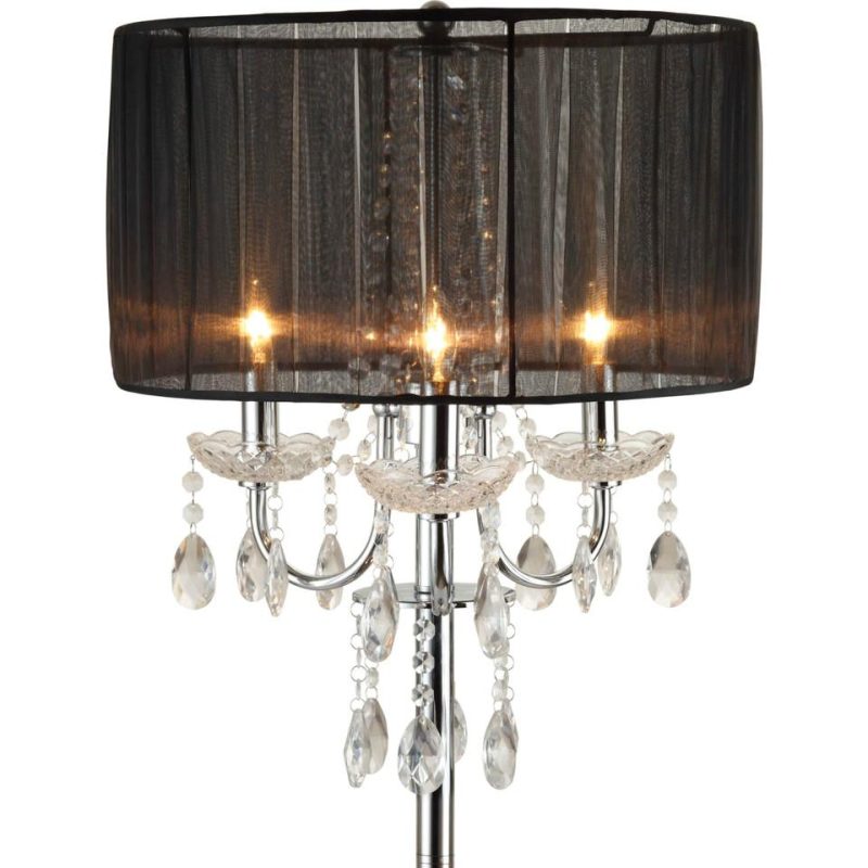 Lamps |  CHANDELIER FLOOR LAMP Gray Home Décor Gray