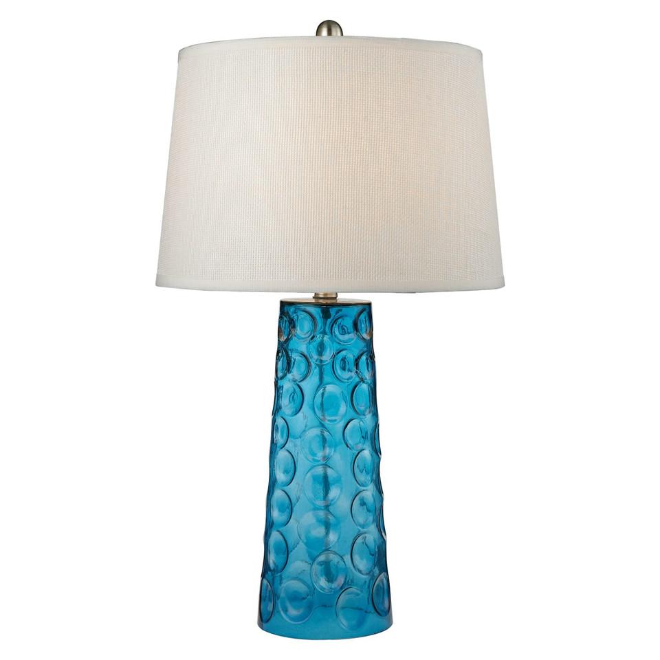 Lamps |  HAMMERED GLASS TABLE LAMP Blue Home Décor Blue