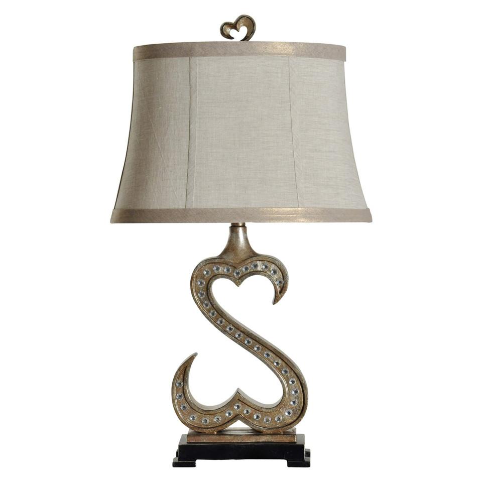 Lamps |  Open Heart Table Lamp Cream Home Décor Cream