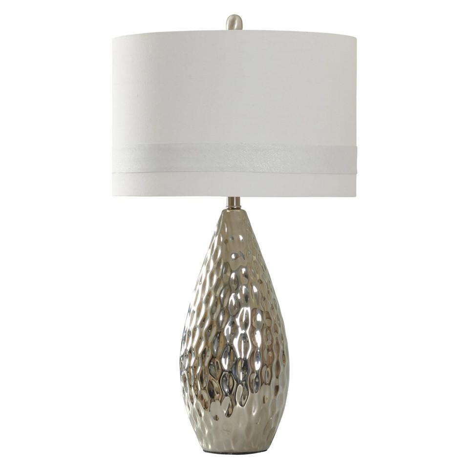 Lamps |  Silver Ceramic Table Lamp Gray Home Décor Gray