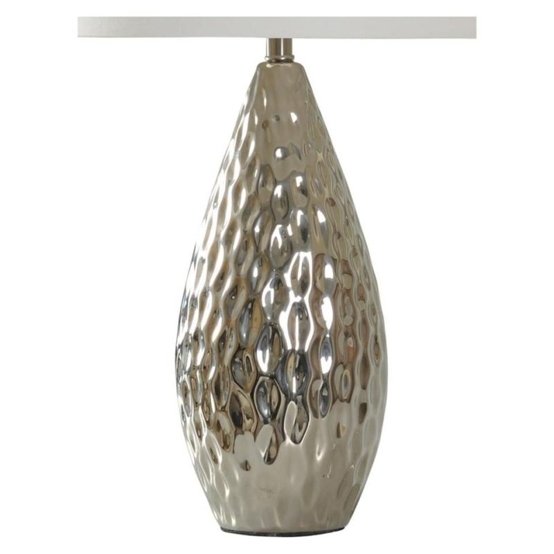 Lamps |  Silver Ceramic Table Lamp Gray Home Décor Gray