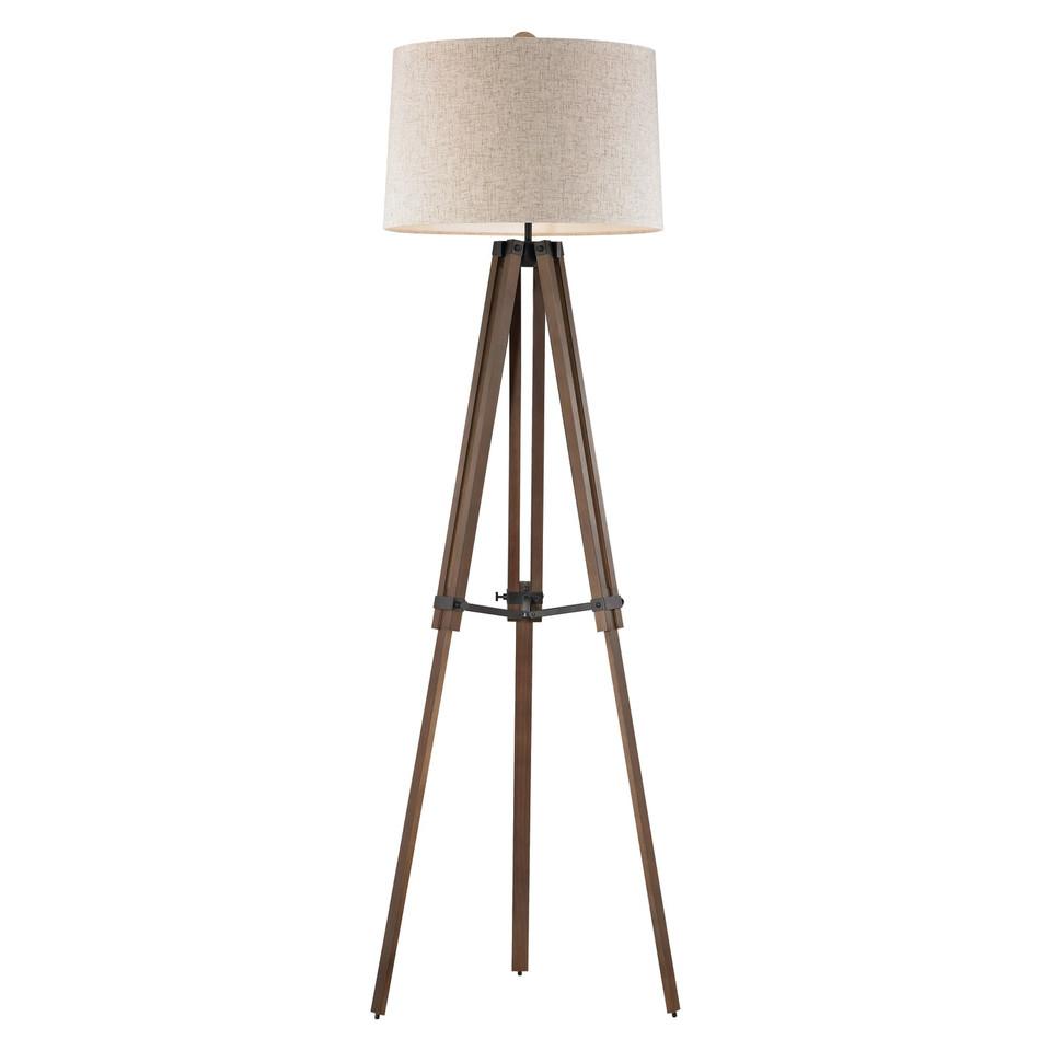 Lamps |  WOODEN TRIPOD FLOOR LAMP Cream Home Décor Cream