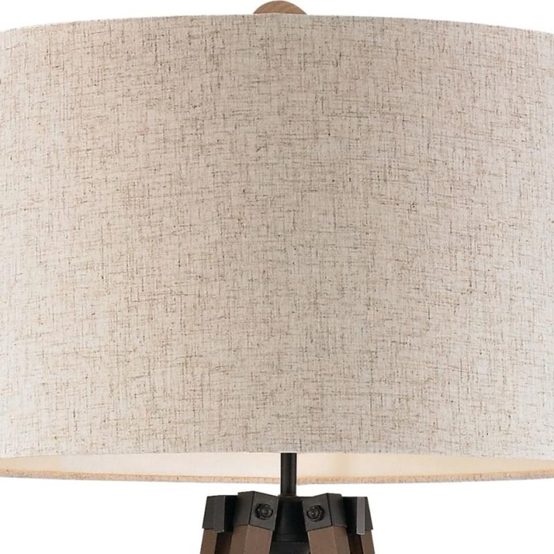 Lamps |  WOODEN TRIPOD FLOOR LAMP Cream Home Décor Cream