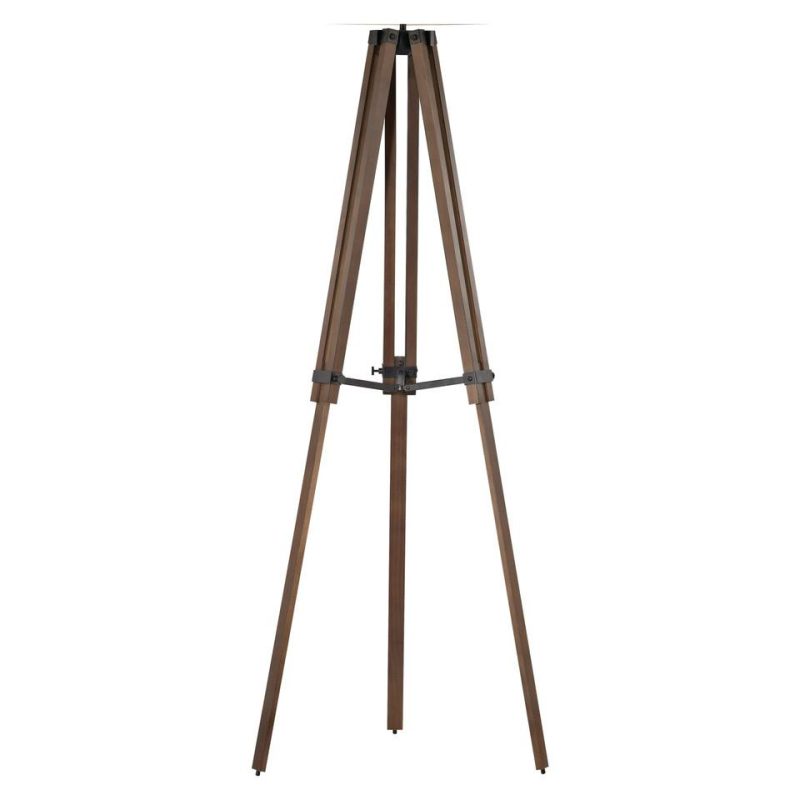 Lamps |  WOODEN TRIPOD FLOOR LAMP Cream Home Décor Cream