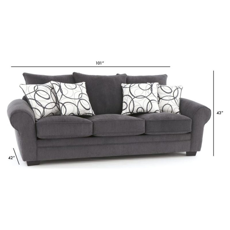 Living Room Sets |  Apollo 8 Piece Room Package Gray Living Room Furniture Gray