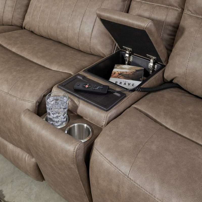 Living Room Sets |  Bentley 6-pc Reclining Sectional Brown Living Room Furniture Brown