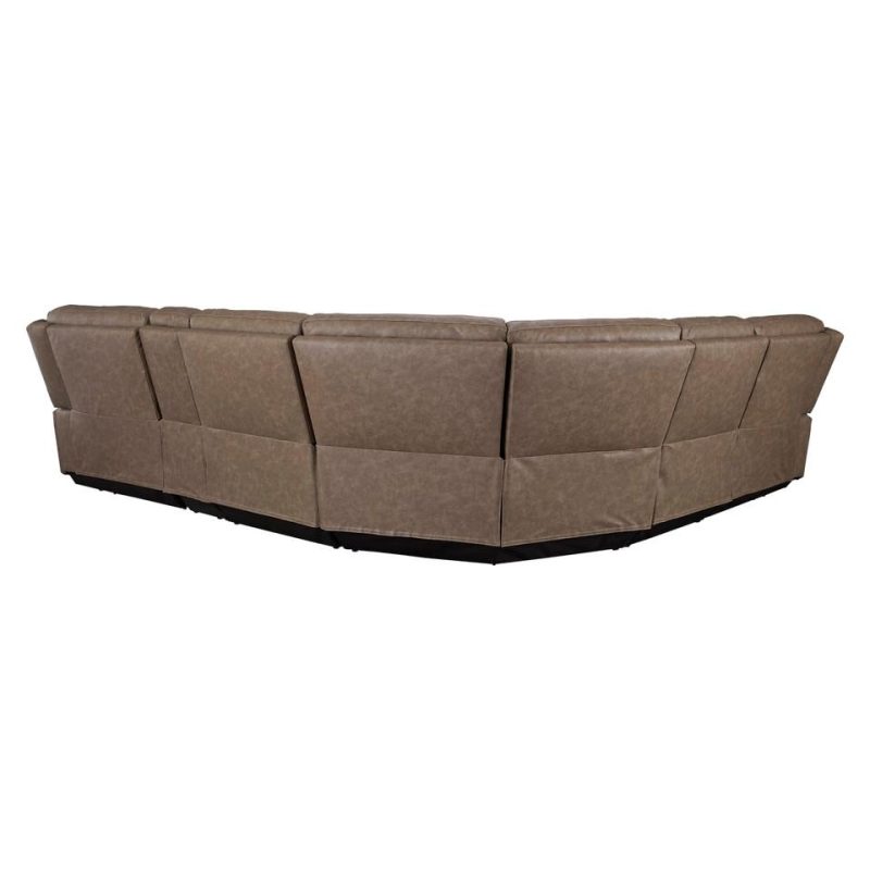 Living Room Sets |  Bentley 6-pc Reclining Sectional Brown Living Room Furniture Brown