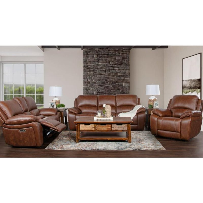 Living Room Sets |  Bradford Sofa & Loveseat Brown Living Room Furniture Brown