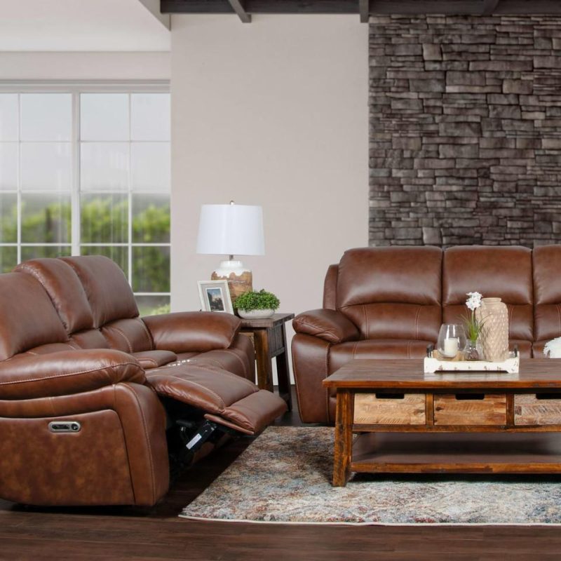 Living Room Sets |  Bradford Sofa & Loveseat Brown Living Room Furniture Brown