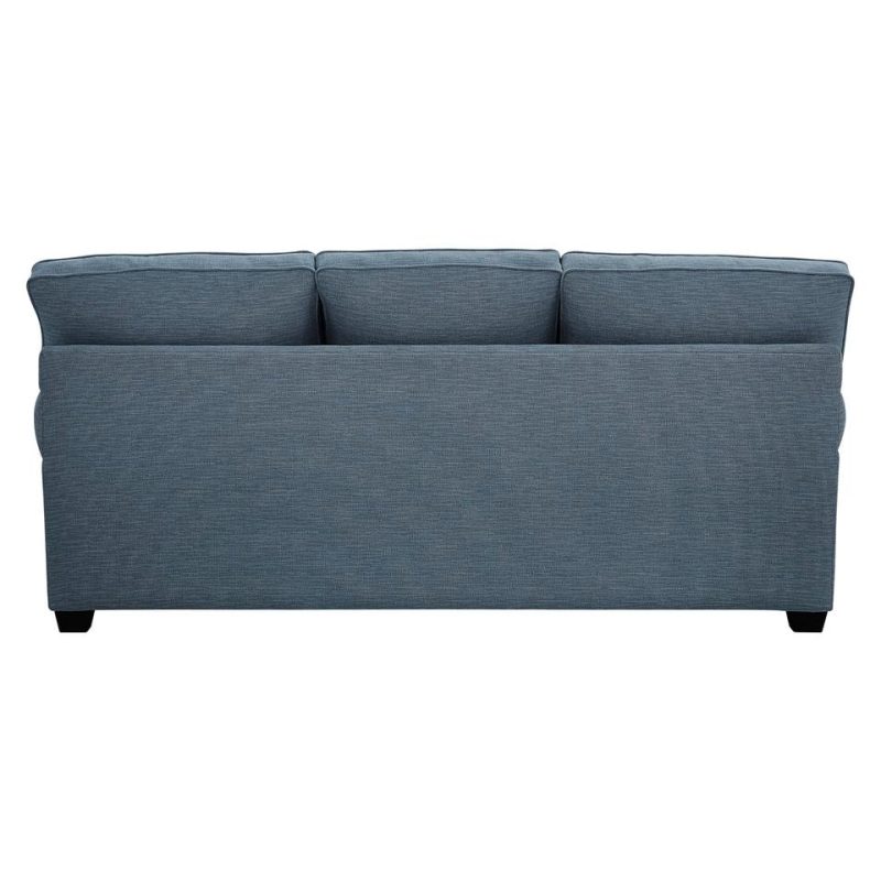 Living Room Sets |  Crestview Rolled Arm Blue 2-pc sofa & loveseat Blue Living Room Furniture Blue