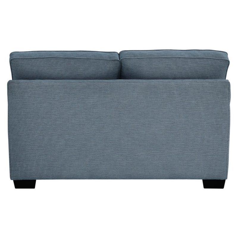 Living Room Sets |  Crestview Track Arm Blue 2-pc sofa & loveseat Blue Living Room Furniture Blue