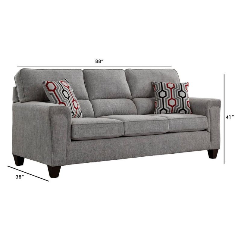 Living Room Sets |  Dylan Sofa And Loveseat Gray Living Room Furniture Gray