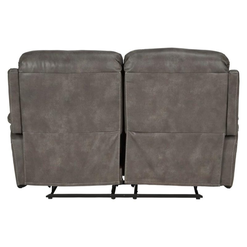 Living Room Sets |  Grayson Reclining Sofa & Loveseat Gray Living Room Furniture Gray