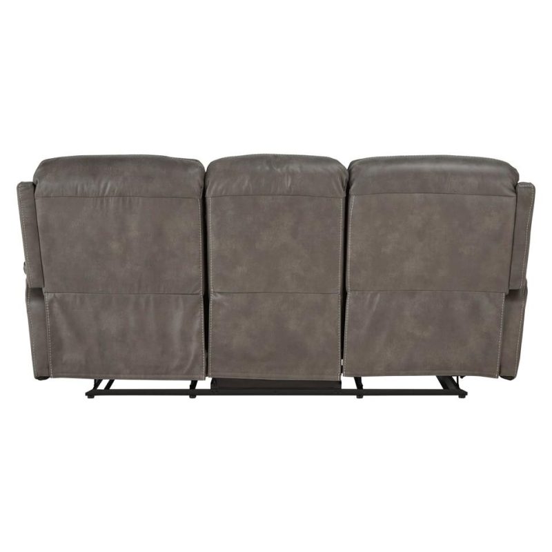 Living Room Sets |  Grayson Reclining Sofa & Loveseat Gray Living Room Furniture Gray