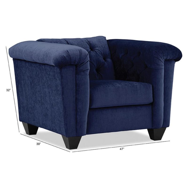 Living Room Sets |  Hampton Blue Sofa & Chair Blue Living Room Furniture Blue