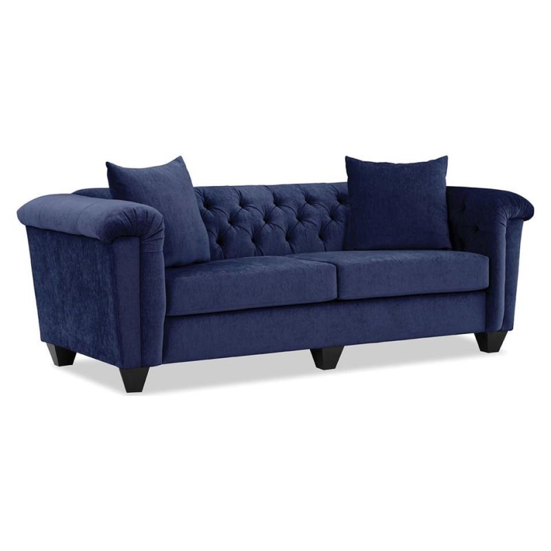 Living Room Sets |  Hampton Blue Sofa & Loveseat Blue Living Room Furniture Blue