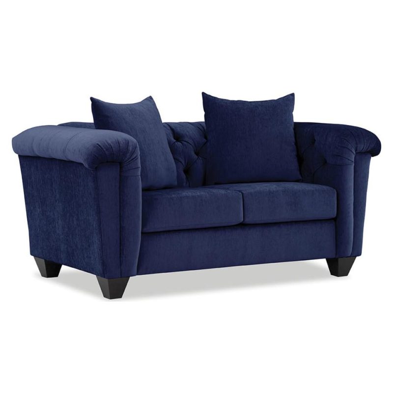 Living Room Sets |  Hampton Blue Sofa & Loveseat Blue Living Room Furniture Blue