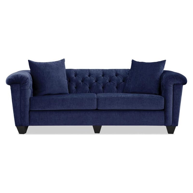 Living Room Sets |  Hampton Blue Sofa & Loveseat Blue Living Room Furniture Blue