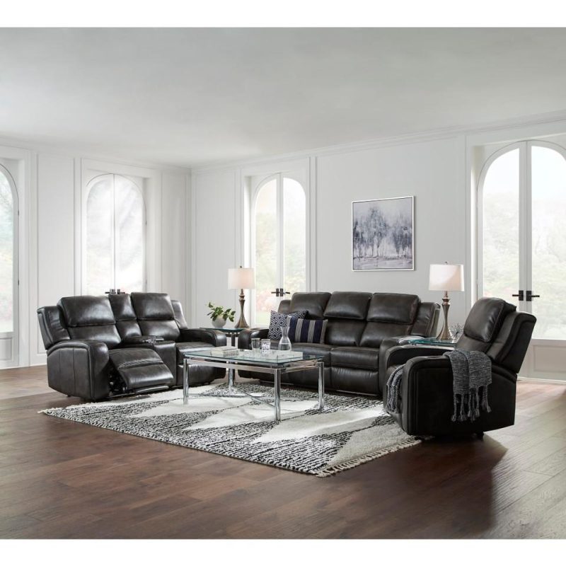 Living Room Sets |  Hanson Sofa & Loveseat Gray Living Room Furniture Gray