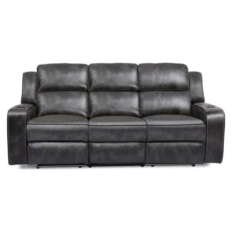 Living Room Sets |  Hanson Sofa & Loveseat Gray Living Room Furniture Gray